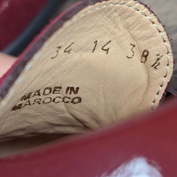 Geox Respira Lione Patent Leather Suede Slip On Loafer Women's 8.5 Bordeaux NIB - Picture 9 of 10